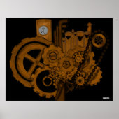 Steampunk Machinery (Copper) ポスター (正面)