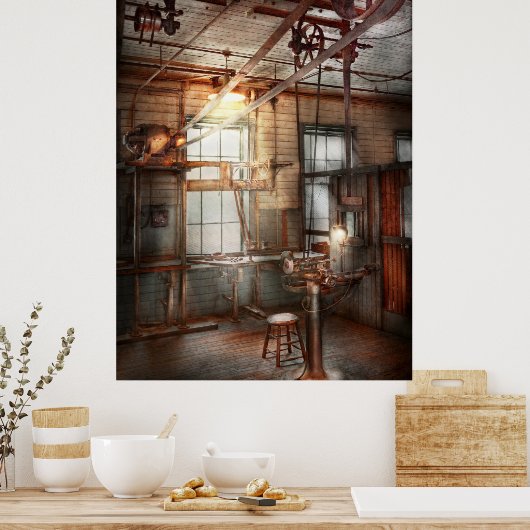 Steampunk - Machinist – 研削盤 ポスター (キッチン)