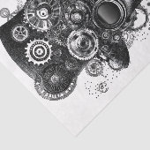 Steampunk Man クール Black & White AC8 Decopage 薄葉紙 (詳細)