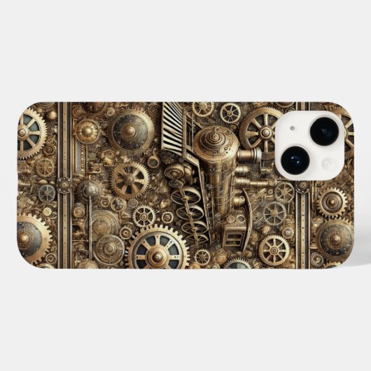 Steampunk-Maschinenwelt Case-Mate iPhoneケース (裏面 (横))