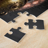 Steampunk Mechanical Cat Portrait Jigsaw Puzzle ジグソーパズル (側面)