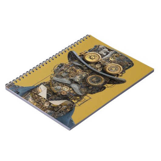 Steampunk Mechanical Gentleman ノートブック (左側)