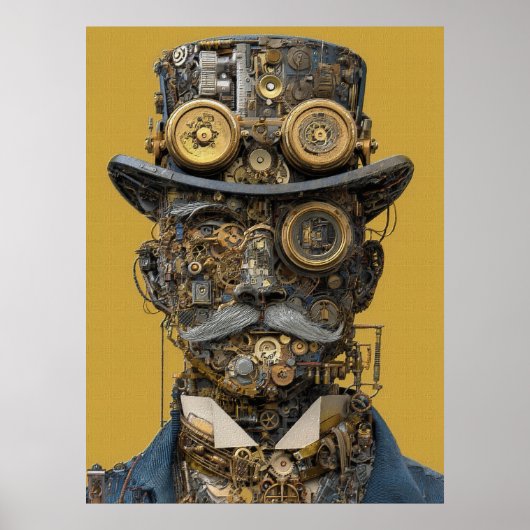 Steampunk Mechanical Gentleman ポスター (正面)