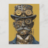 Steampunk Mechanical Gentleman ポストカード (正面)