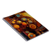 Steampunk Mechanical Orb Composition ノートブック (右側)