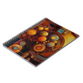 Steampunk Mechanical Orb Composition ノートブック (左側)