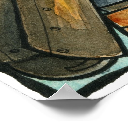 STEAMPUNK MEETS BOTTICELLI ポスター (角)