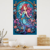 Steampunk Mermaid For Girls or Boys on a Wall ポスター (キッチン)