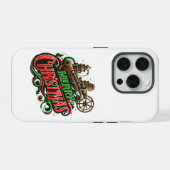 Steampunk Merry Christmas iPhone / iPadケース iPhoneケース (裏面横)