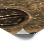 Steampunk Metal Clock Gears ポスター (角)