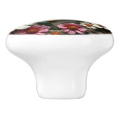 Steampunk Metal Flowers, Gears and Diamonds セラミックノブ (側面)