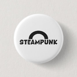 Steampunk Minimalist Design Button 缶バッジ