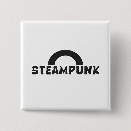 Steampunk Minimalist Design Button 缶バッジ