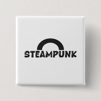 Steampunk Minimalist Design Button 缶バッジ