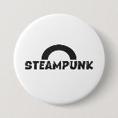 Steampunk Minimalist Design Button 缶バッジ (正面)