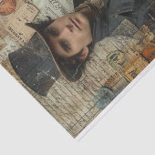 Steampunk Mixed MediaとManのビクトリアン比較 薄葉紙 (詳細)