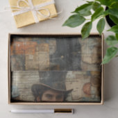 Steampunk Mixed MediaとManのビクトリアン比較 薄葉紙 (ギフト)