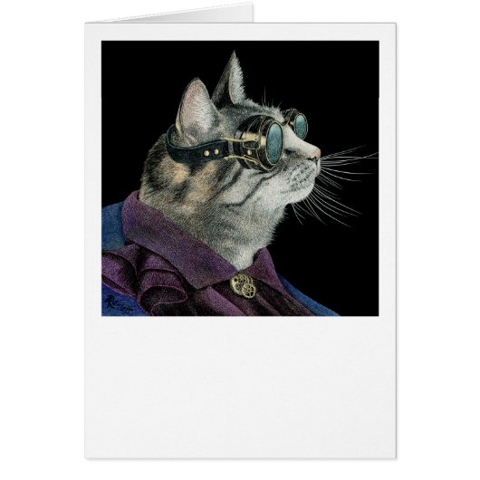 "Steampunk Mouser" - Tabby Cat (正面)