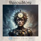 Steampunk Muse Decoupage 薄葉紙