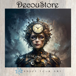Steampunk Muse Decoupage 薄葉紙