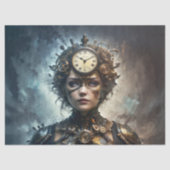 Steampunk Muse Decoupage 薄葉紙 (正面)