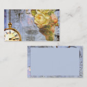 Steampunk nバラ時計名刺 名刺 (正面/裏面)