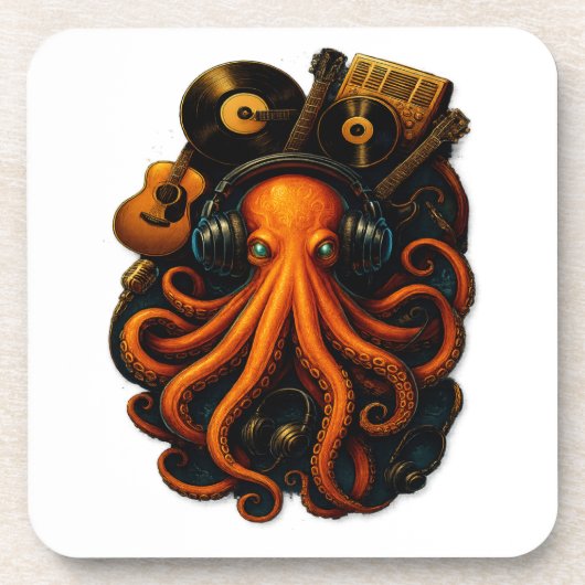 "Steampunk Octopusステッカー – 音楽ファンタジーD コースター (正面)