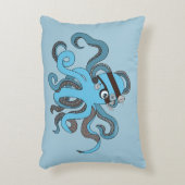 Steampunk Octopus アクセントクッション (正面(垂直))