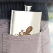 Steampunk Octopus Holding Flask Science Chemistry フラスク (インサイチュ)
