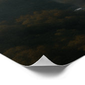 Steampunk Odyssey:ヴィンテージ飛行船の水彩画 ポスター (角)