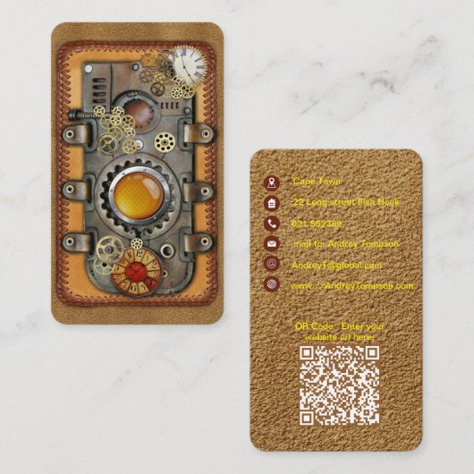 Steampunk on Leather名刺 名刺 (正面/裏面)