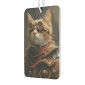 Steampunk Orange Cat Funny Gift Air Freshener カーエアーフレッシュナー (左)