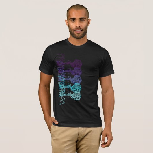 Steampunk_Phage in Living Color Tシャツ (正面フル)