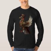 Steampunk Phoenix Rising Resurrection Rebirth New  Tシャツ (正面)