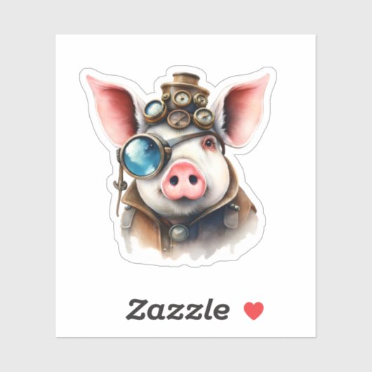 Steampunk Pig シール (シート)