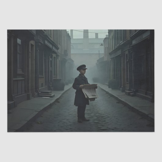 Steampunk Post Apocalyptic Cities Decoupage v3  薄葉紙 (正面)