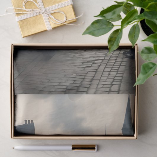 Steampunk Post Apocalyptic Cities Decoupage v7 薄葉紙 (ギフト)