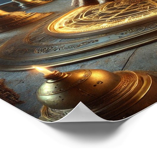 Steampunk Poster 27, The Ether-Powered Astronomy ポスター (角)