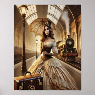 Steampunk Poster 29, The Train Stationデビュー ポスター