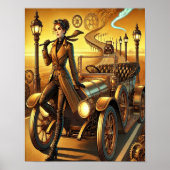 Steampunk Poster 30, Cross-Country Chauffeur ポスター (正面)
