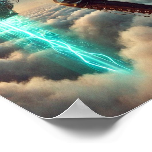 Steampunk Poster 43, The Etherborne Explorer ポスター (角)