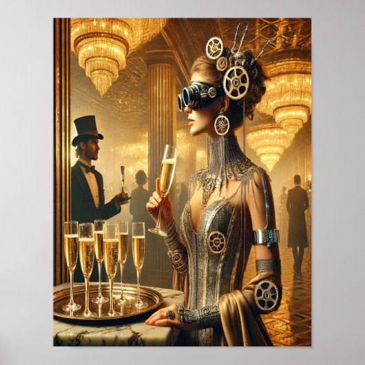 Steampunk Poster 52 The Cyber-Socialite ポスター (正面)