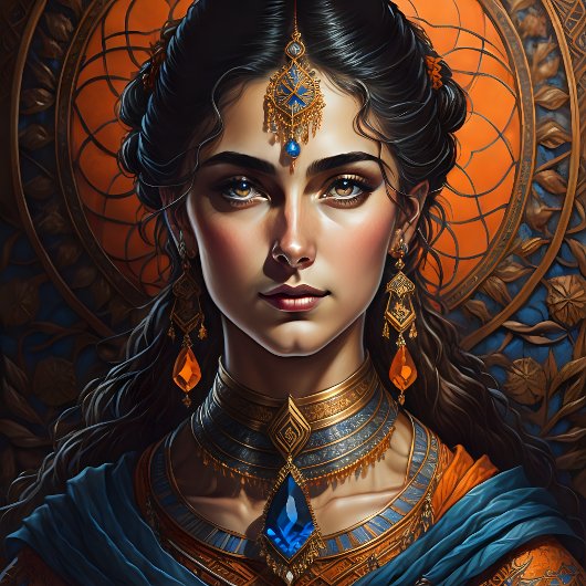 Steampunk Princess Woman decoupage v1 薄葉紙