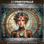 Steampunk Queen of Time and Watches 薄葉紙