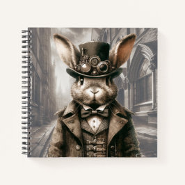 Steampunk Rabbit inロンドンスパイラルノート ノートブック