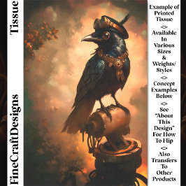 Steampunk Raven、ゴーグル&カラーCT1 Decompage 薄葉紙