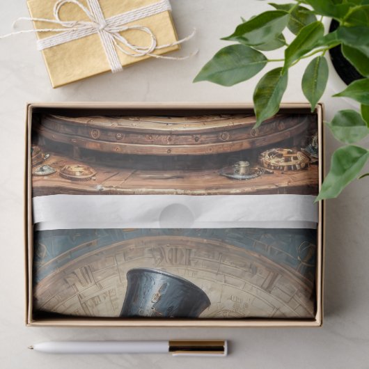 Steampunk Raven Decoupage 薄葉紙 (ギフト)