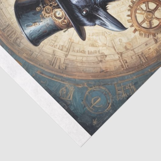 Steampunk Raven Decoupage 薄葉紙 (詳細)
