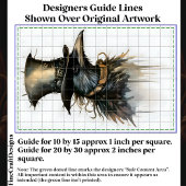 Steampunk Raven In Top Hat & Collar CV4 Decopage 薄葉紙