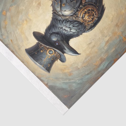 Steampunk raven with top hat and skull -  薄葉紙 (詳細)